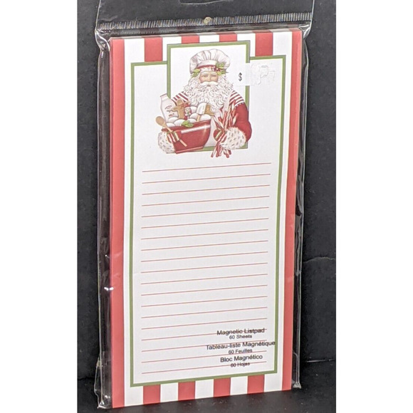 Christmas Santa List Pad 60 sheet Magnetic Santa Gift Tags Stickers ALL NEW - Picture 2 of 5
